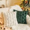 Рождественские наволочки 45x45 см, рождественские декоративные мягкие плюшевые наволочки для дивана, праздничные фестивали, зимний домашний декор