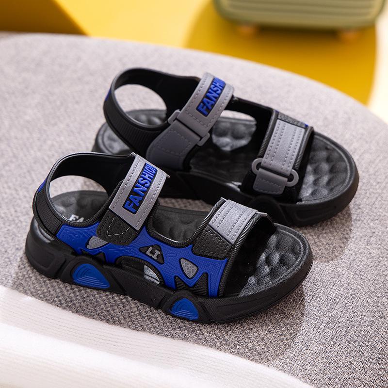 Летние новые повседневные детские сандалии для учеников начальной школы, с мягкой подошвой Beach Boys