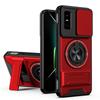 KEYSION Магнитный чехол для телефона для Infinix GT 30 30 Pro 5G Защита камеры со сдвижной крышкой Вертикальная подставка Кольцо 360 Ударопрочная задняя крышка