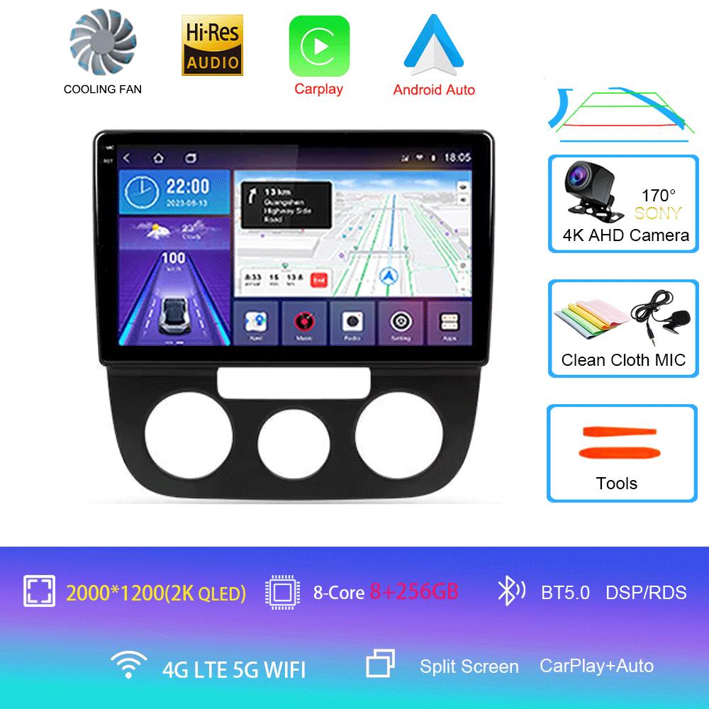 Автомобильное радио Android 14 Carplay Auto для Volkswagen Jetta 5 2005 2006 2007 2008 2009 2010 GPS мультимедийный проигрыватель 4G головное устройство стерео