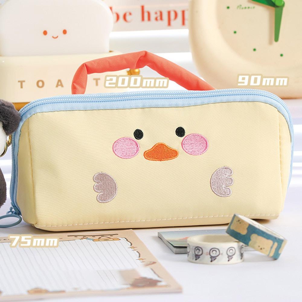 Cartoon Animal Pencil Case Color Matching Student Stationery Bags Gifts Stationery Storage Cases