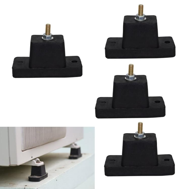 4pcs Air Conditioning External Unit Anti Shake Cushions, Robusts Rubber Dampers for Residential and Commercial Buildings