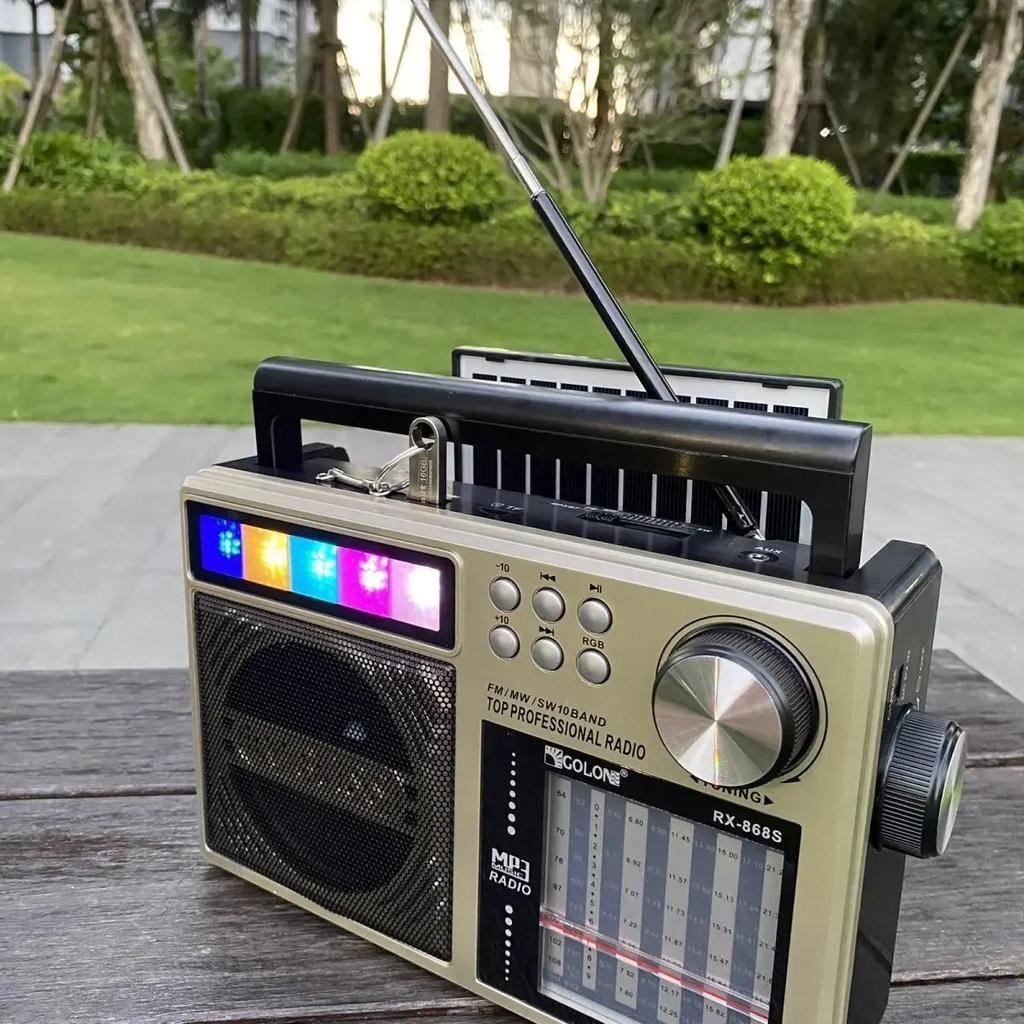 RX-65SD Новый портативный ретро AM/FM/SW 3-диапазонный радиоприемник Беспроводной стерео Bluetooth-динамик Уличная солнечная зарядка U-дисковая карта радио