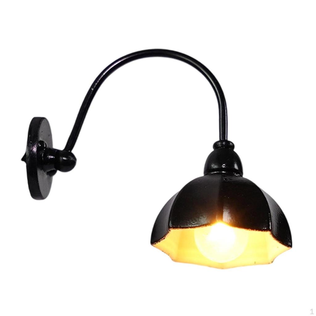 1/12 Кукольный домик Миниатюрные настенные бра Аксессуары Сцена из жизни Мини-игрушка Орнамент Декоративный