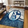 FC Schalke 04  Pattern Square Carpet,Area Rug,Carpet Rug for Living Room Bedroom Sofa Playroom Decor,Non-slip Floor Mat