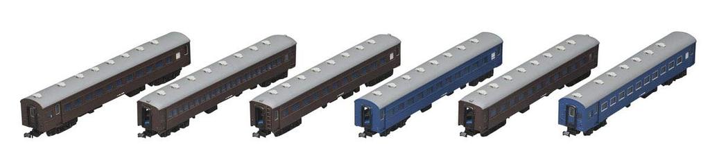 Пассажирский вагон старой модели TOMIX N-Gauge, местный поезд главной линии Тохоку, набор из 6 вагонов, 98712, модель пассажирского вагона