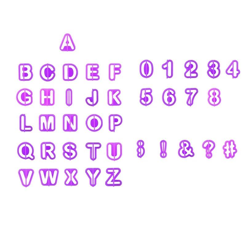 Форма для печенья DIY Буква Цифра Алфавит Пресс-форма Печать штампа Форма для тиснения Резак для печенья Инструмент для выпечки торта Аксессуары Инструмент для самостоятельной сборки