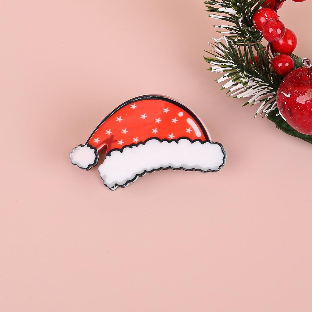 Cute Girls Christmas Hair Clips Elk Snowflake Hair Claws Clips Plastic Hairpins Girls Kids Christmas Party Hair Accessories