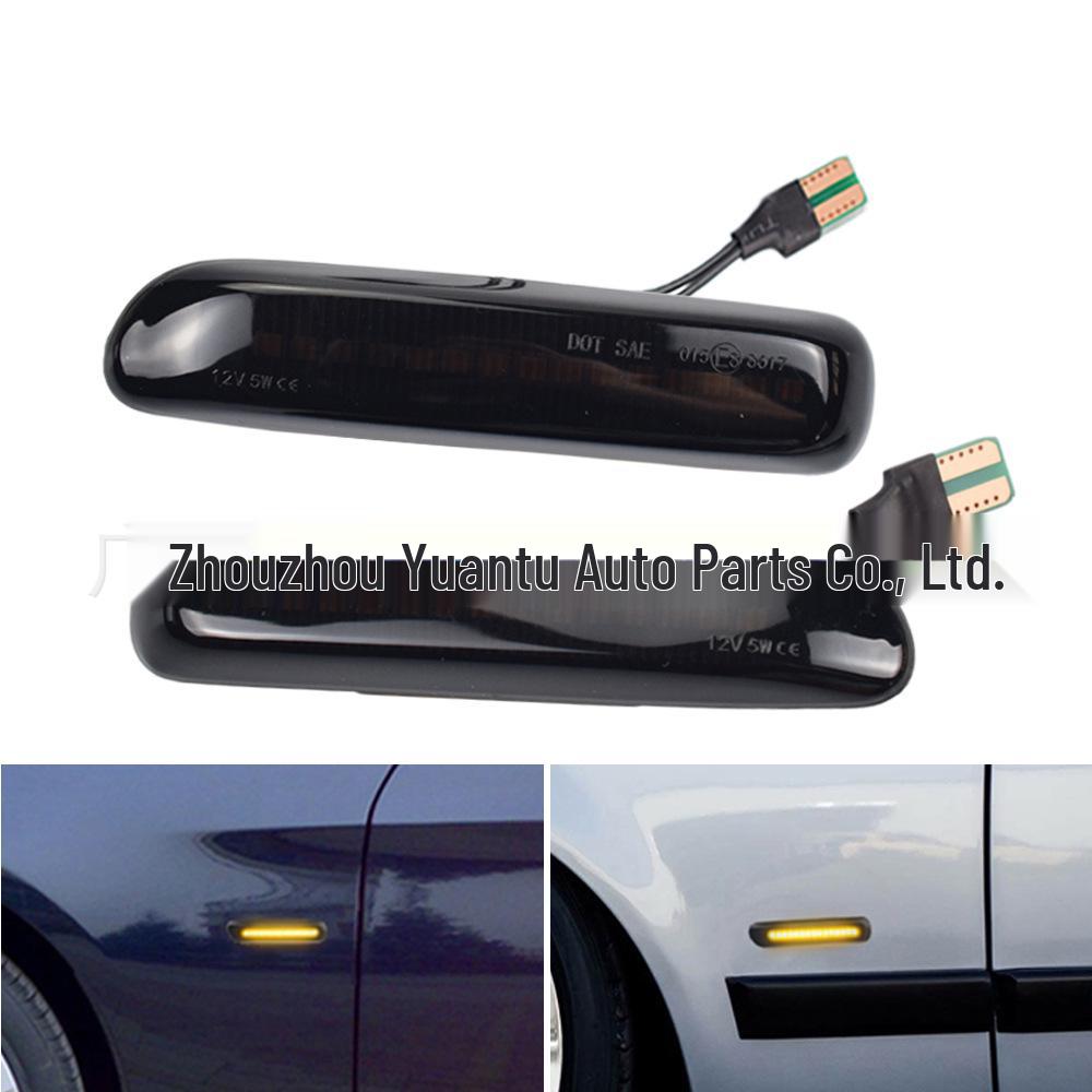 Светодиодный динамический указатель поворота, дымчатый черный кристалл, боковой свет для 3 серии E46.