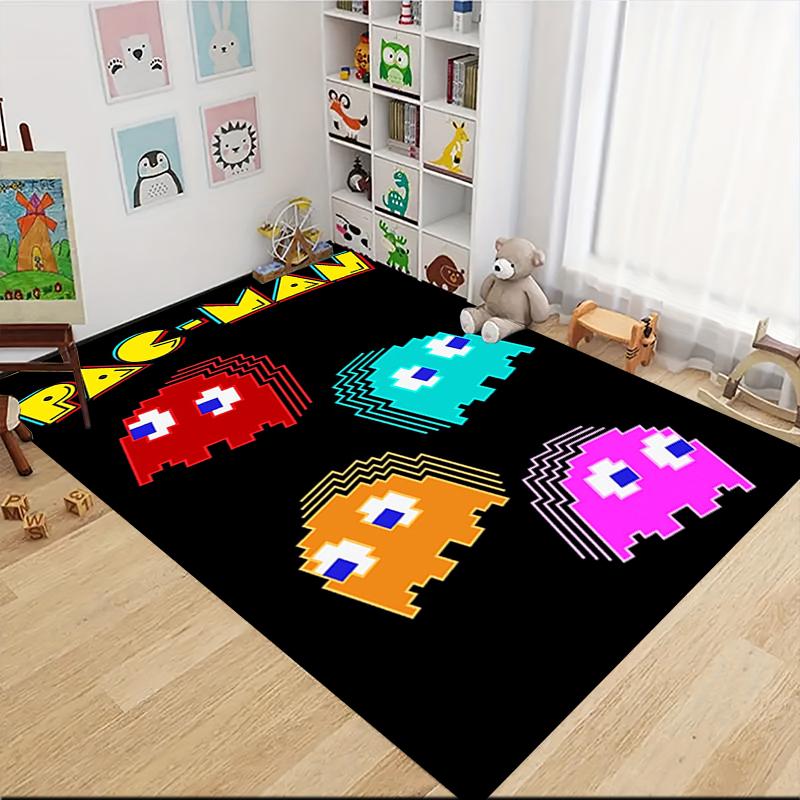 1Pc Pacman Adventure Carpet Rug Customizable Soft Washable Antislip Home Living Room Sofa Mats Personalized Rug 091790