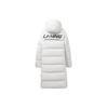 Li Ning Training Series Logo Print Casual Long Hooded Down Jacket Men Upperwear Off-White AYMS271-2