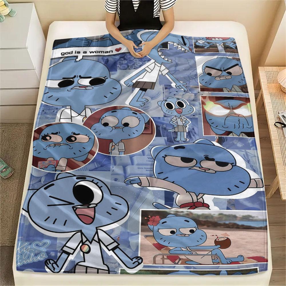 Nicole Watterson Printed Flannel Blanket, soft throw for bedroom sofa, washable, fan merchandise, great gift.