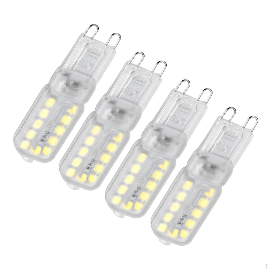 4 G9 LED Bulbs, Corn Lamp, Chandelier, Light for Landscape Lighting, Desk Home