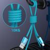 Плетеные кабели для зарядки телефона USB C Быстрая зарядка 3A Power Delivery 100 Вт 480 Мбит/с Передача данных для нескольких устройств