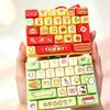 26-key Keyboard Keychain Pressable Keys Press Button Toy Cute Keyboard Fidget Toy  Bag Ornament