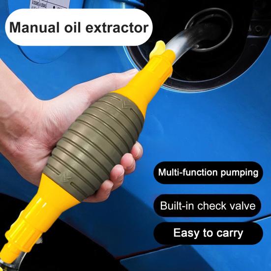 Портативный ручной насос для перекачки топлива с гибким шлангом, простой в использовании, многоразовый, универсальный сифонный насос, насос для перекачки жидкости