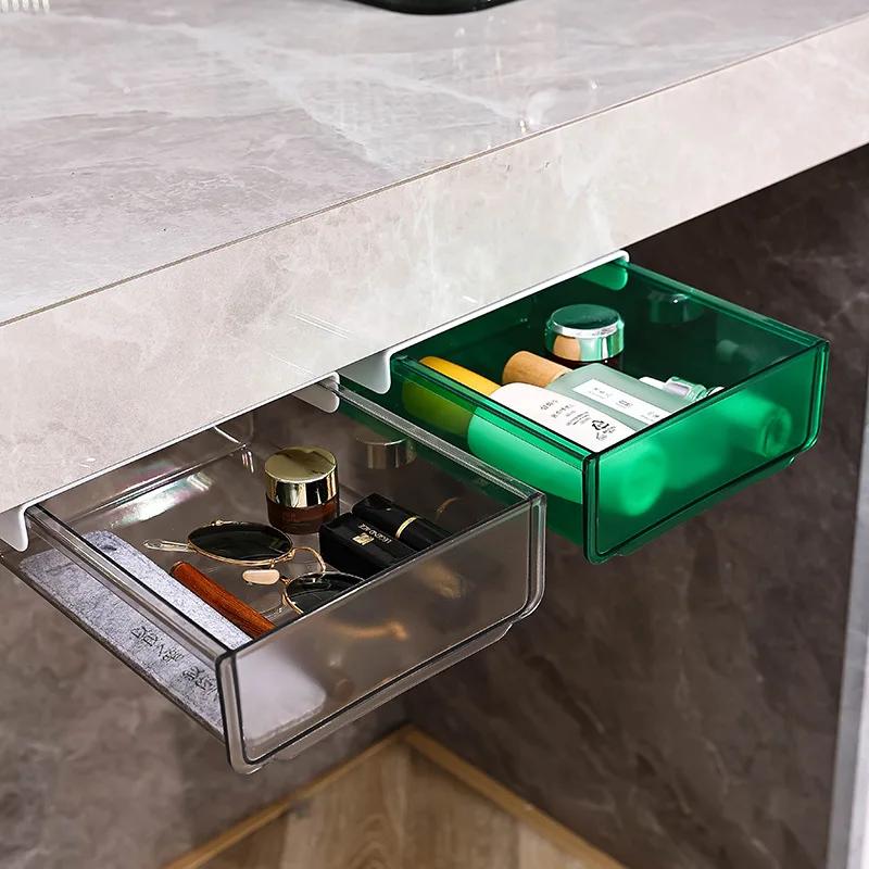 Ящики для хранения под столом Скрытые ящики для хранения на столе Выдвижной ящик для стола Выдвижной ящик для стола с самоклеящейся основой