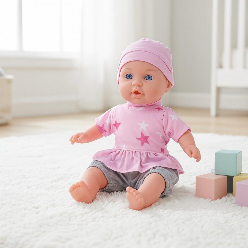 12 Inch Soft Plush Baby Doll Toddlers 4-6 Years Cotton Body Role Play Toy With CE CPC Certification