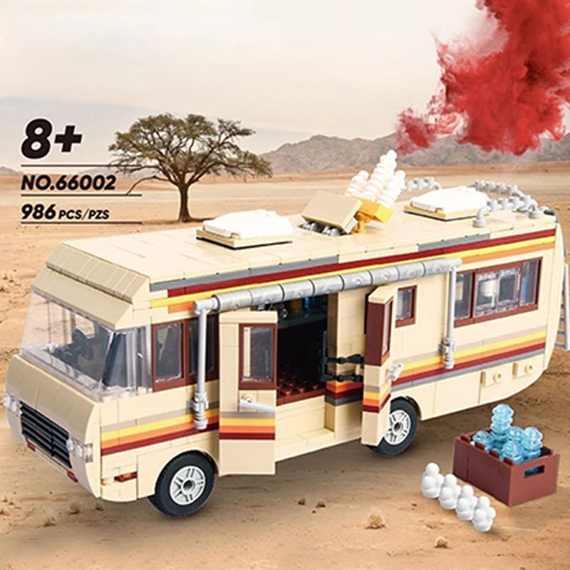 Breaking Bad Greenlight Bus Model Building Blocks Brick Puzzle Toys for Boys Birthday Gift Set
