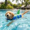 Superior Buoyancy Dog Life Vest Shark Shape Dog Swimming Suit Dog Life Preserver  Boating Safety