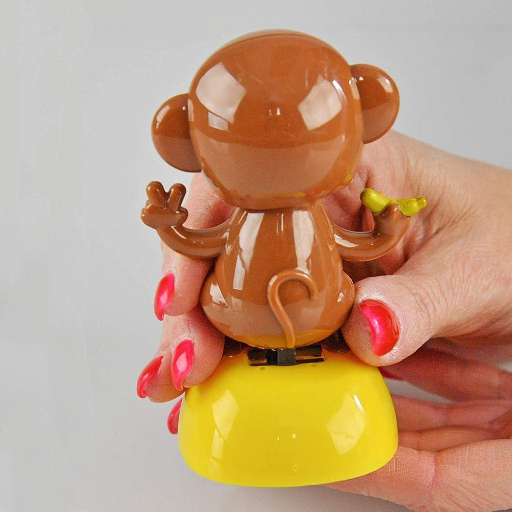 Power Ornament Dashboard Solar Toy Doll Dancing Monkey Figure Shaking Head Cat Bobble Head Doll