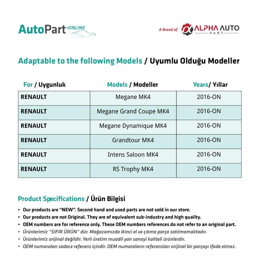 Window Switch Button Cover for Renault Megane 4