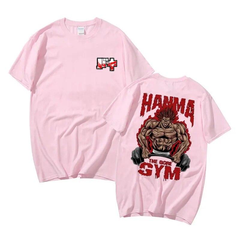 Аниме Baki The Grappler футболка с короткими рукавами унисекс винтажные негабаритные футболки унисексga Yujiro Hanma топы унисекс хлопковые повседневные футболки