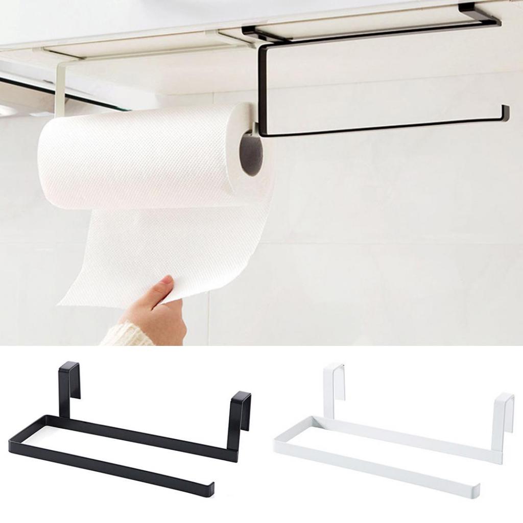 Organizer Rack Cabinet Paper Towel Hanger Bathroom