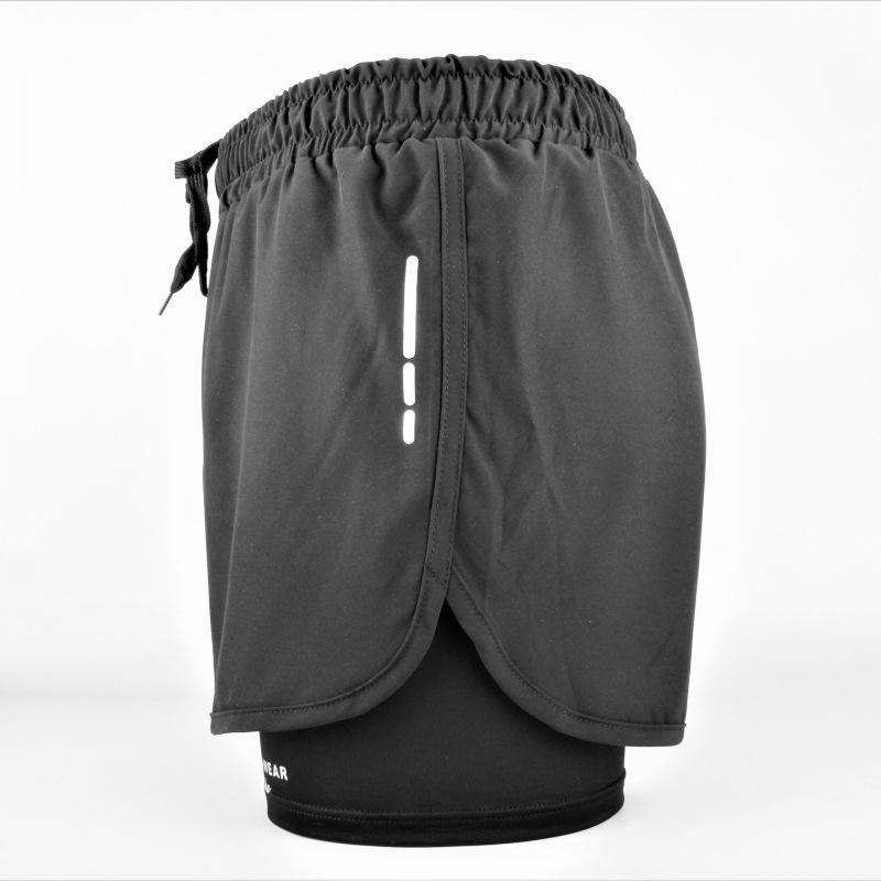 Men's Anti-Embarrassment Quick-Dry Double-Layer Boxer Swim Trunks for Beach, Swimming, and Hot Springs