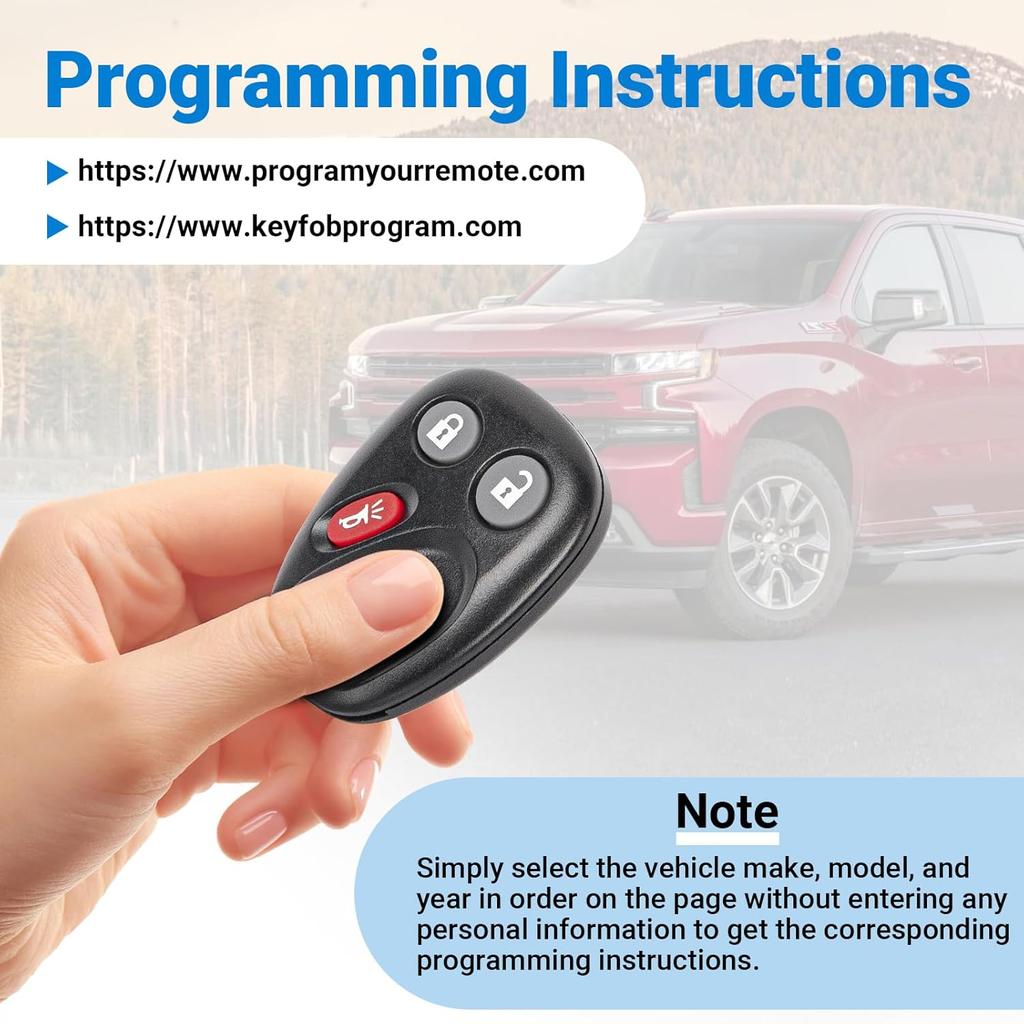 Замена брелока сигнализации для автомобиля без ключа для Chevy Chevrolet Silverado Tahoe Avalanche Equinox SSR Suburban/GMC Sierra Yukon/Cadillac 2003-2007 гг.