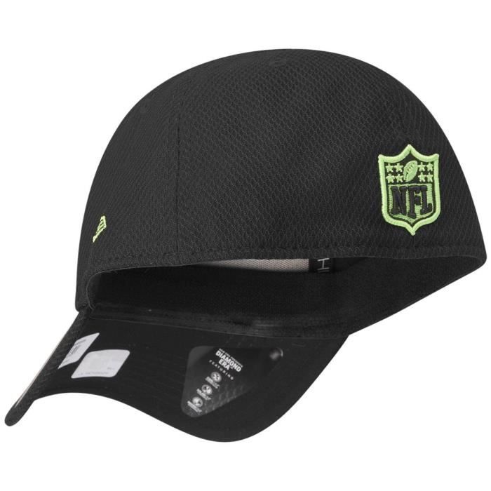 Casquette New Era 39thirty Stretch-fit Diamond - Nfl Sugar Skull - Seattle Seahawks - Noir - Homme