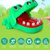 Funny Biting Hand Crocodile Mouth Keychain Cartoon Animal Press Teeth Bite Fingers Tricky Toy Keyring Pendant Bag Decor
