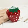 New Fashion Personality PU Strawberry Shoulder Bag Ladies Chain Messenger Bag Girls Cute Fruit Wallets and Handbags