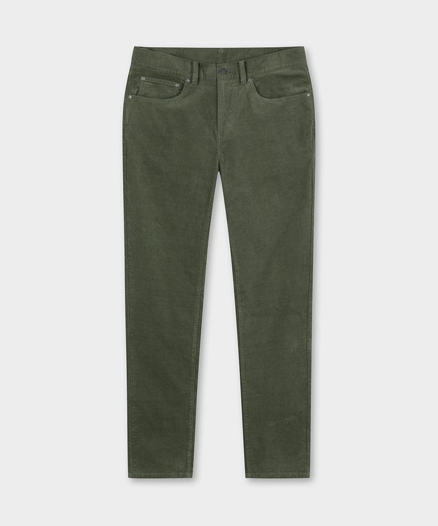 BROOKS BROTHERS Узкие вельветовые брюки с 5 карманами 15W (Темно-зеленый) (Bbpcmf4742Kew)