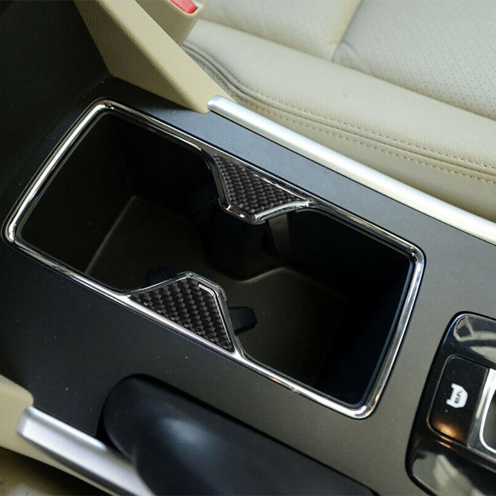 6Pcs Carbon Fiber Car Interior Gear Shift Cover Trim For Honda Accord 2013-2017