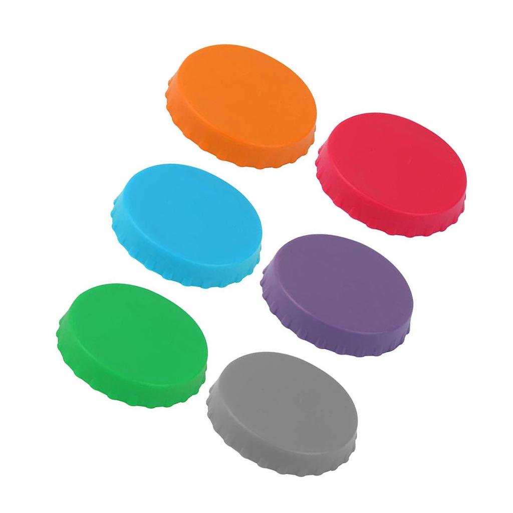 Набор из 6 силиконовых крышек для банок для напитков, пивных банок, герметизаторы крышек, защита от проливания и пыли, для пикников на открытом воздухе, крышки для банок