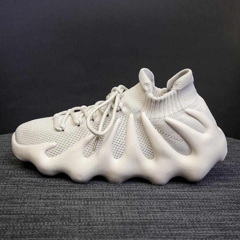 New Flying Woven Octopus Casual Sports Shoes Korean Version Trendy Couple Shoes Breathable Volcano Socks Men's and Women's Shoes