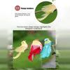 Имитация птицы с длинным хвостом, набор фигурок, искусственные птицы, украшение, разноцветное перьевое украшение для дома и сада