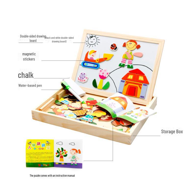 Магнитная доска для рисования-головоломки: Развивающая игрушка для детей «родитель-ребенок»