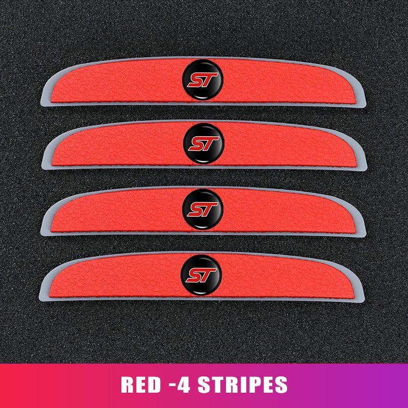 ITES5 For Ford 4pcs Car Door Edge Protection Guards Anti-scratch Stickers Anti-collision Strip Accessories Escape Ecosport Explorer