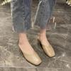 Новое поступление лета, повседневные модные однотонные тапочки Baotou, удобные нескользящие женские туфли на низком каблуке, НЕТ:Е2205