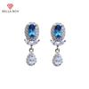 Luxury Women Earrings With Oval 5A Zircon Copper Alloy Earring