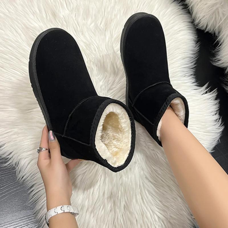 Новый стиль роскошные кожаные классические женские зимние ботинки женские ботильоны из коровьей кожи больших размеров зимняя женская обувь Zapatos Mujer