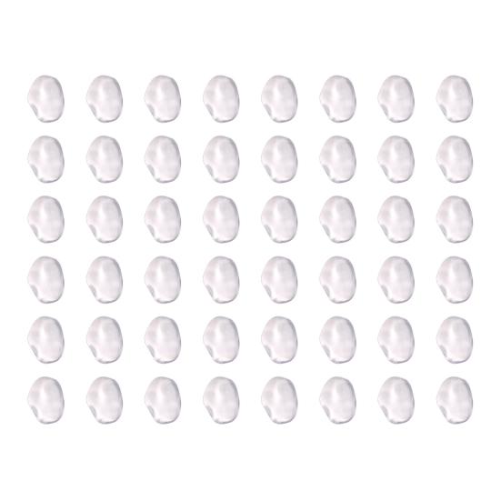 Yousheng 48 шт. Дисплей для лака для ногтей Волнистая форма Неправильная форма Инструмент для нейл-арта Прозрачная доска для цвета ногтей Советы Палитра для показа гель-лака