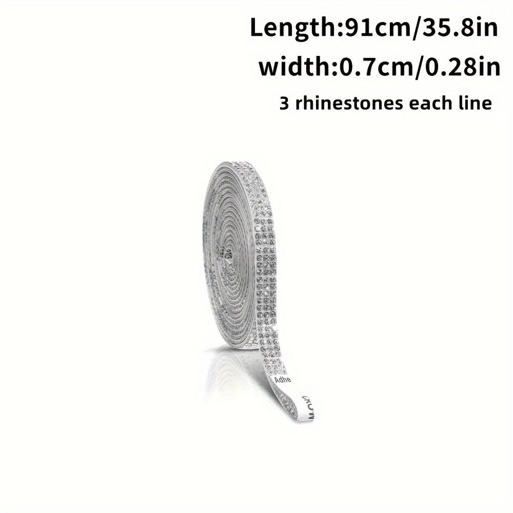 Самоклеящаяся полосатая блестящая лента-наклейка со стразами, самодельная лента для украшений, подходит для свадебных вечеринок, украшения стекла телефона в машине