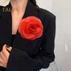 Formal Occasion Corsage French Style Big Camellia Mesh Fabric Bride Groom Wedding Brooch Prom Party Banquet Dress Suit Coat Brooch Clothes DIY