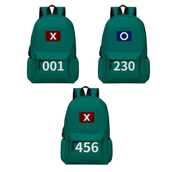 Рюкзак для косплея с персонажами из сериала, школьный рюкзак с большой основной сумкой и внутренним разделом, непромокаемый рюкзак с принтом номера для городских поездок