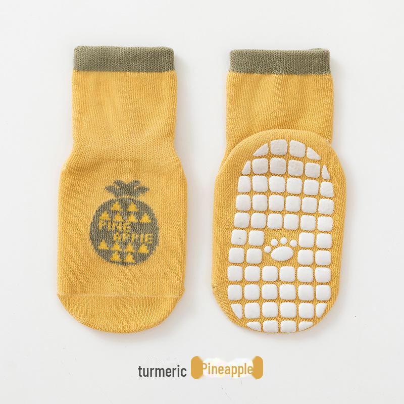 25 шт. в упаковке весенних детских носков - милые носки-тапочки из чесаного хлопка в горошек с рисунком для малышей и детей постарше