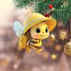 Декоративная подвеска в виде пчелы, акриловое подвесное украшение, очаровательный внешний вид, яркий цвет, легкая подвеска в виде рождественской елки