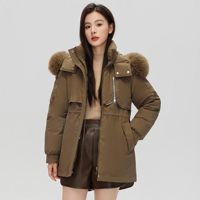 Cotton-padded Jacket Women's Short Big Fur Collar New Anti-season Winter Coat Loose School To Overcome Warm Coat.